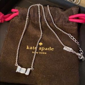 Kate Spade Silver Bow Necklace